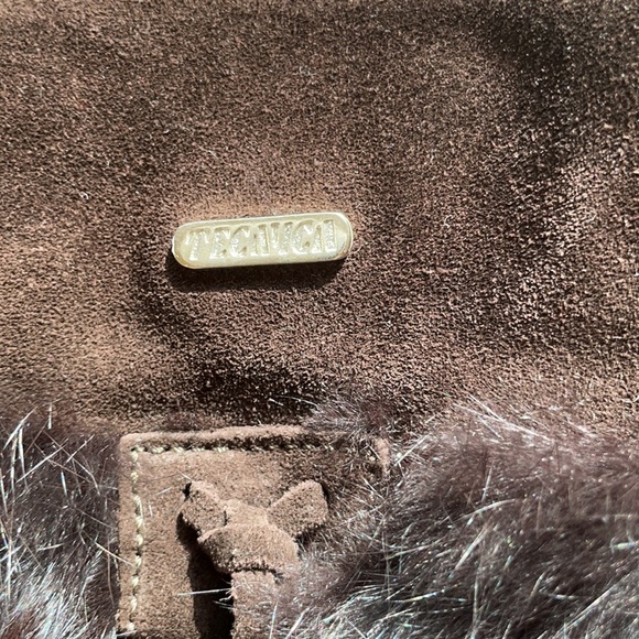 Brown sued soft Genuine fur size 8 boots - Picture 4 of 12